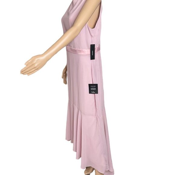 Lulus Evening Gown Low V-neck Back Mauve Color NWT Size XL - Picture 8 of 16